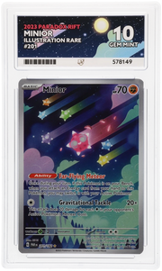 Minior 201/182 Illustration Rare, Paradox Rift, ACE 10 Gem Mint, certification 578149 – front