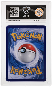 Reverse of Ponyta ACE Grading 9 Mint slab, certification 1574344